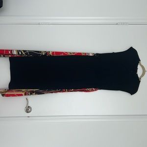 Dress with belt from Zara, size S, color black